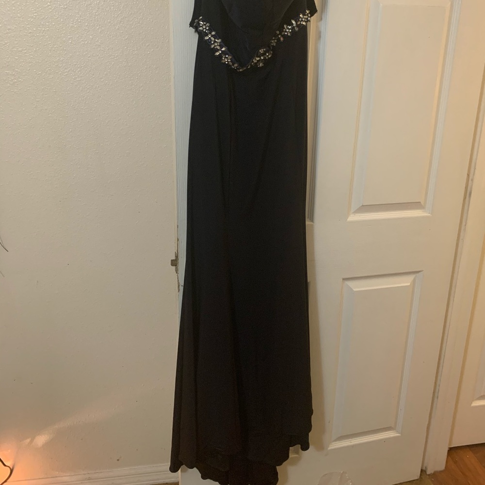 Long blue dress